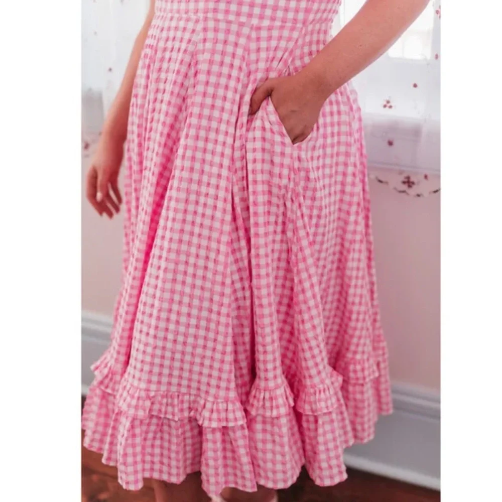 🌸 JessaKae Daze Pink Gingham Dress - NWT - 2X 🌸 - Picture 3 of 11